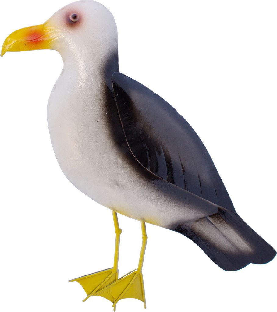 Wanddeko Möwe Metall Wandbild Maritim Deko See Vogel Tier Figur Skulptur Hänger