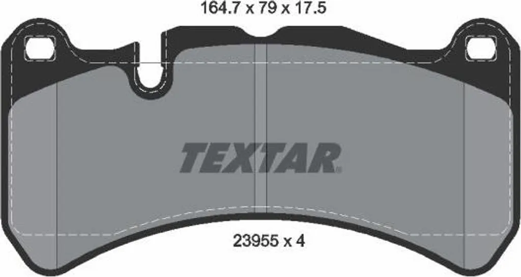Jeu de plaquettes de frein à disque Textar 2395501 pour Mercedes SLK CLK