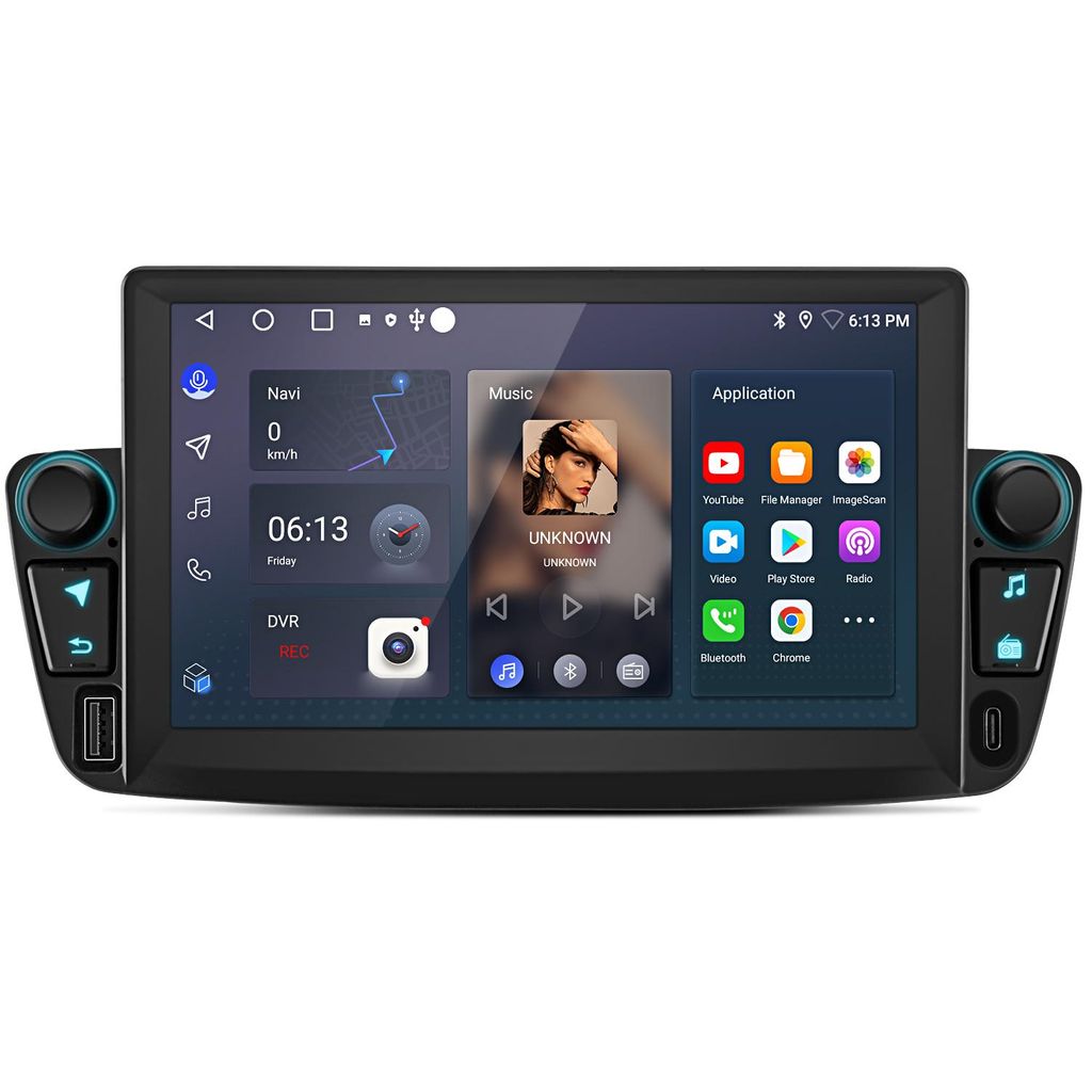 Hexinex Android 15 Auto Radio 2GB+64GB für Peugeot 107 Citroen C1 Toyota Aygo (2002-2014) 7 Zoll, WLAN, Bluetooth