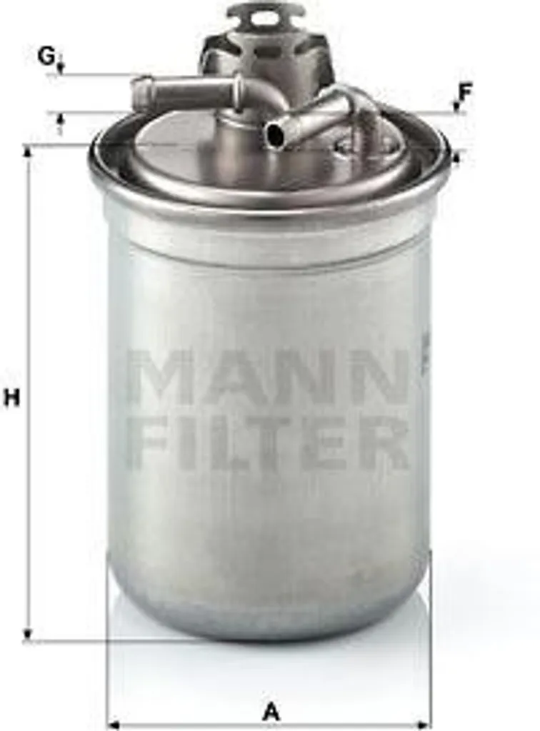 Filtre à gasoil MANN-FILTER WK 823/3 haute efficacité - Réf 6Q0127400H