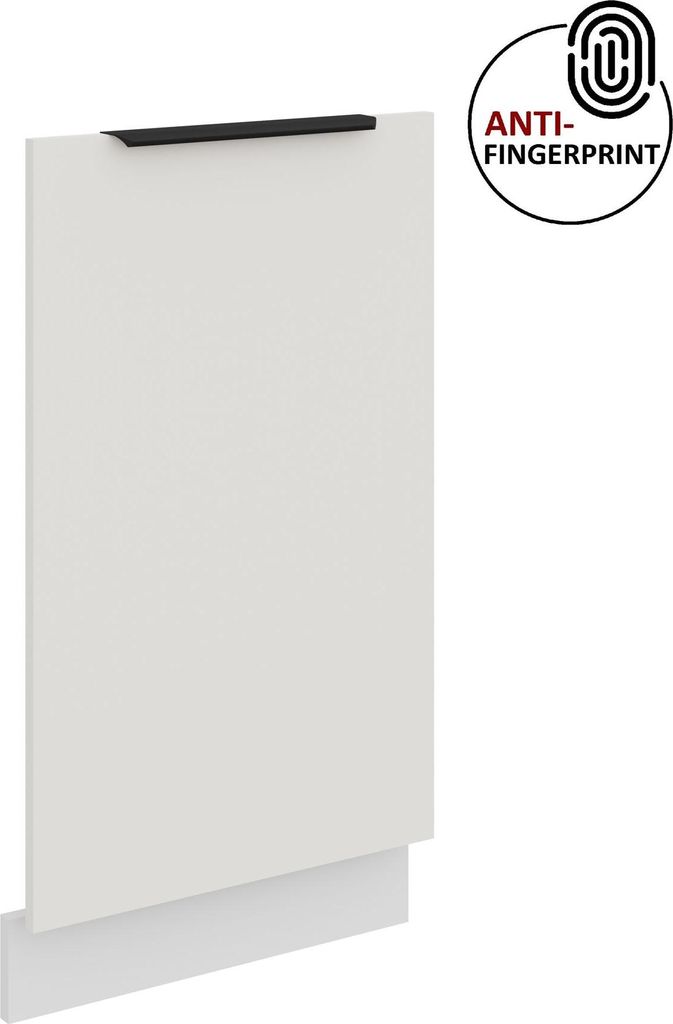 Frontblende für vollintegrierten Geschirrspüler 45 cm ARIA Weiss ultra matt + Weiss matt, hochwertige Fronten mit Anti Fingerprint Beschichtung K...
