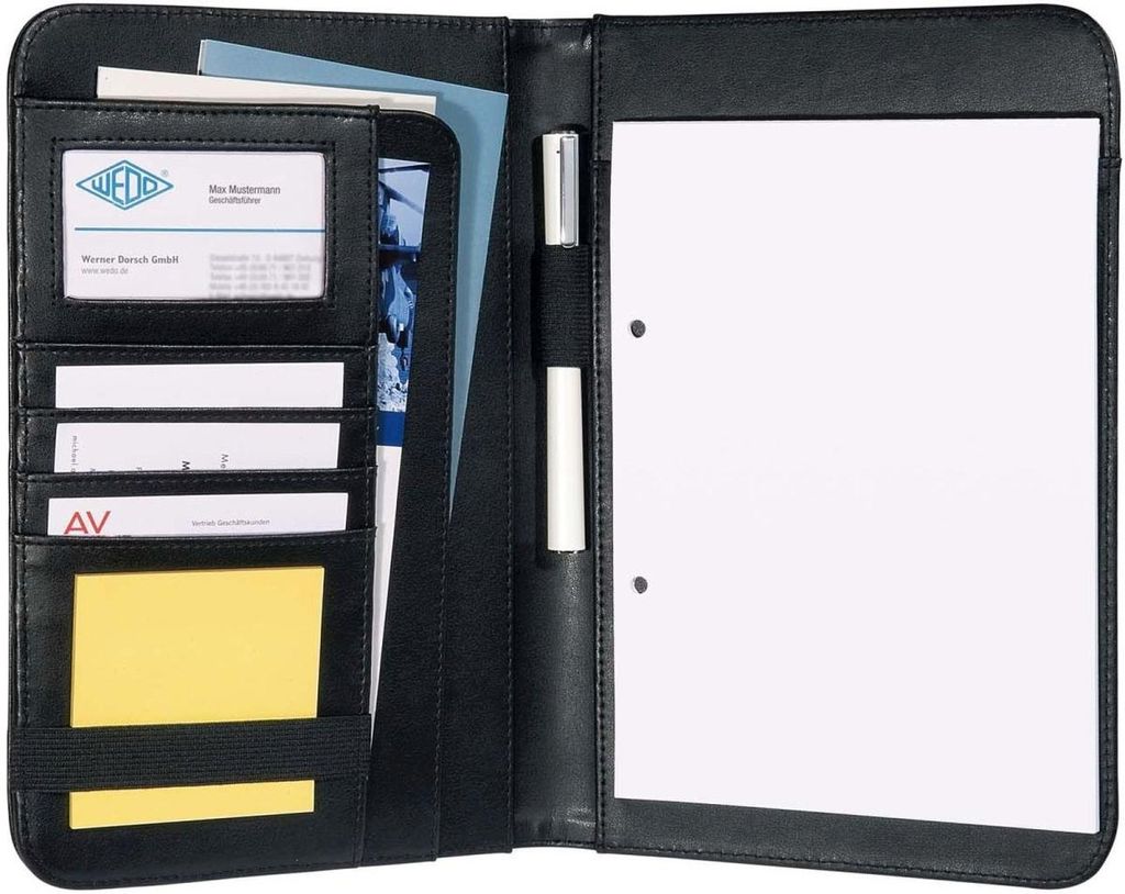 Wedo 58 5801, Leder, Nylon, Schwarz, 3 Taschen, Produktbild 