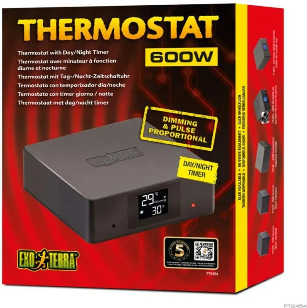 Exo Terra Termostato 600W con Timer Giorno/Notte | Controllo Rettili - 3