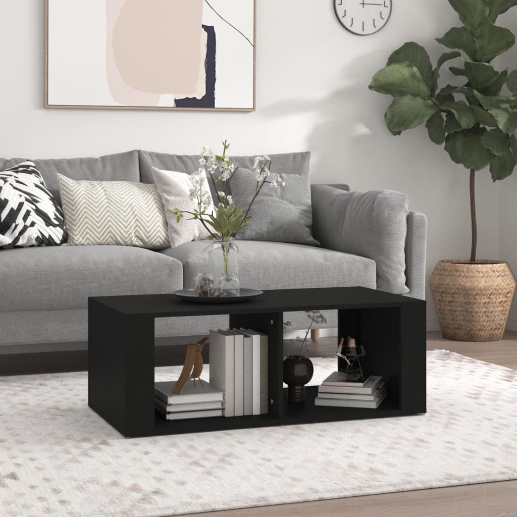Maison Exclusive - Couchtisch Schwarz 100x50x36 cm Holzwerkstoff