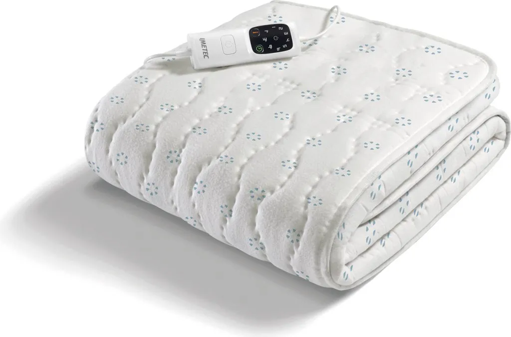 Imetec 16881 Scaldasonno Coprimaterasso Elettrico Singolo Cotone Bianco