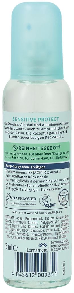 Dezodorant CD Sensitive Protect 75 ml bez alkoholu Zdjęcie produktu 