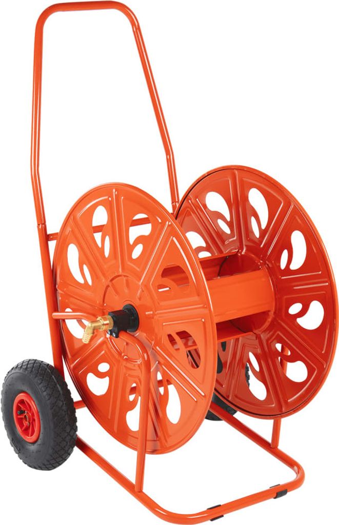 Ankonbej Schlauchwagen für 140 m 3/4" Schlauch Stahl