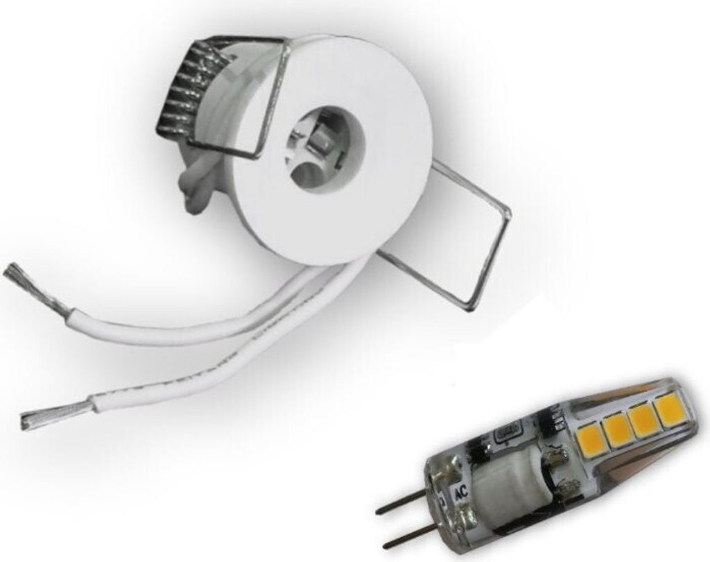 C-Light 12V - 2W-ME G4 LED Stern Spot 30 mm - weiss