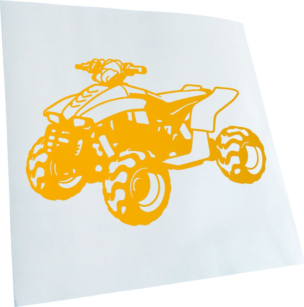 hauptsachebeklebt Kiwistar - Autoaufkleber - Quad Motorbike Heckscheibe - Aufkleber für Auto Kfz Fahrrad, LKW, Truck Mofa