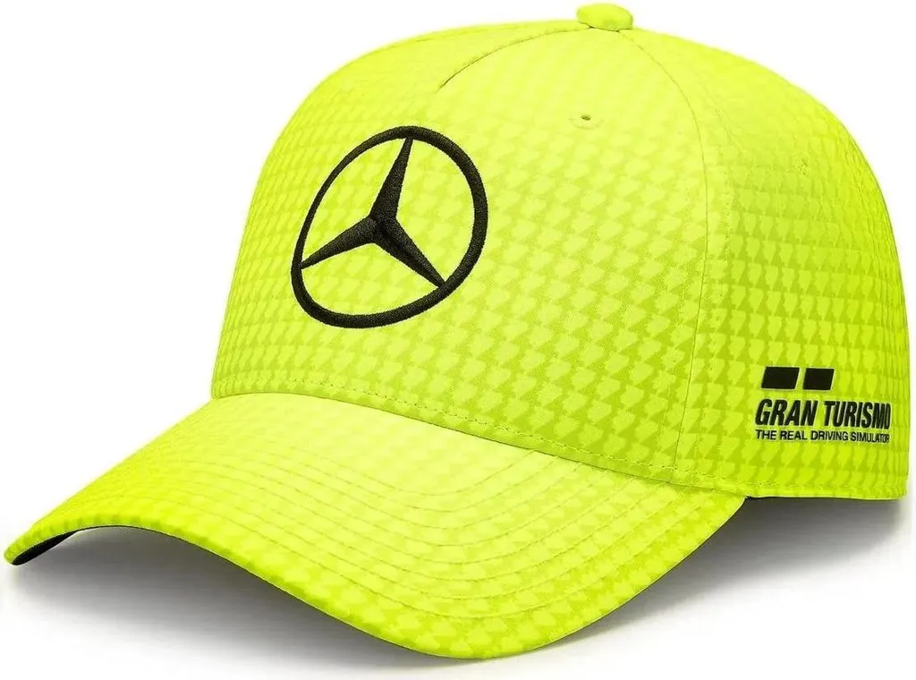 Casquette Mercedes F1 Lewis Hamilton Neon Yellow 2024 Motorsport LHM