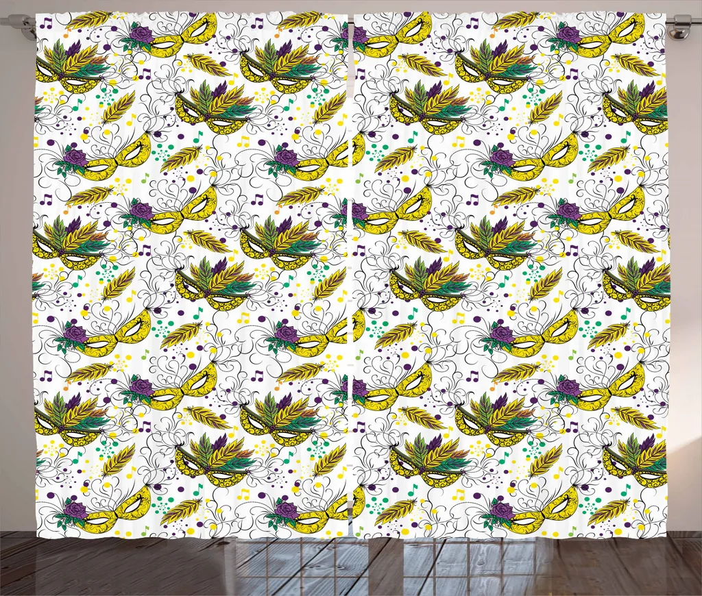 Tenda New Orleans ABAKUHAUS 280x245 cm: Maschere Arlecchino Multicolore