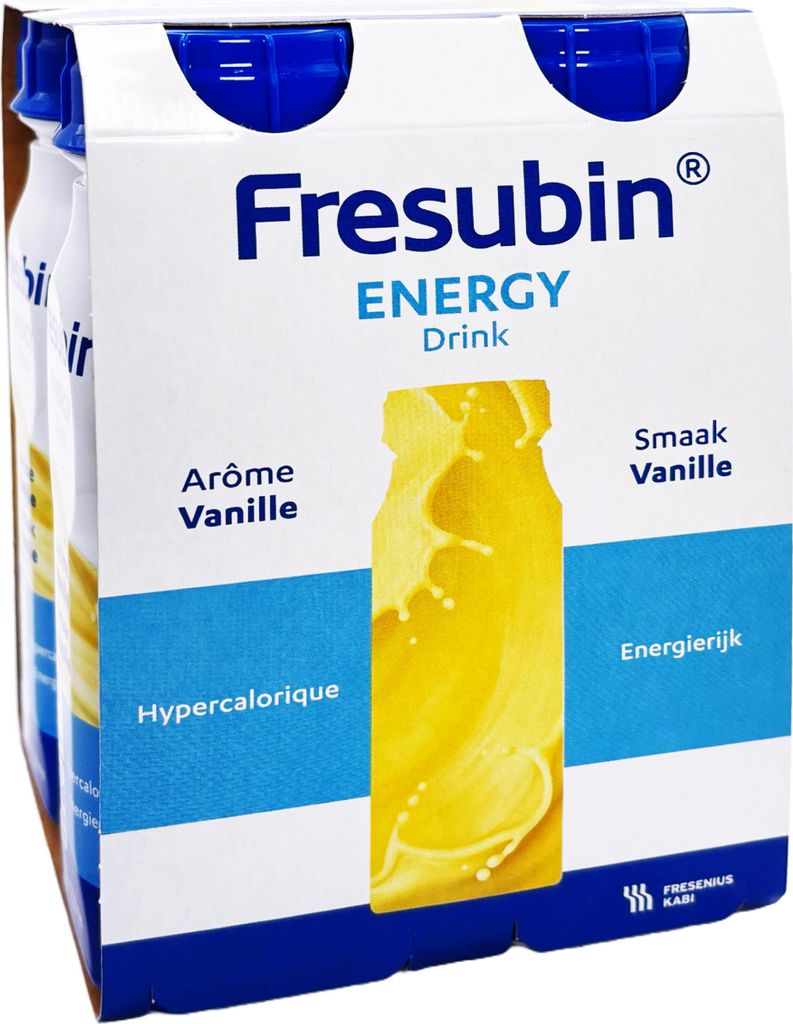 Fresubin ENERGY Drink Vanille| Trinknahrung hochkalorischer Energy Drink Vanille 4x200ml Trinkflasche