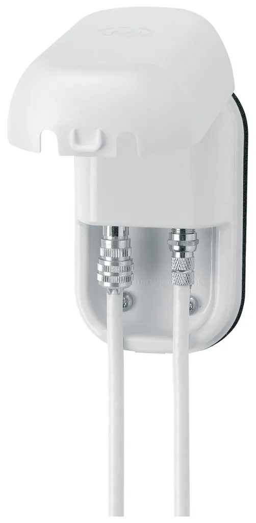 Prise extérieure double étanche IP66 avec raccordement F et coaxial