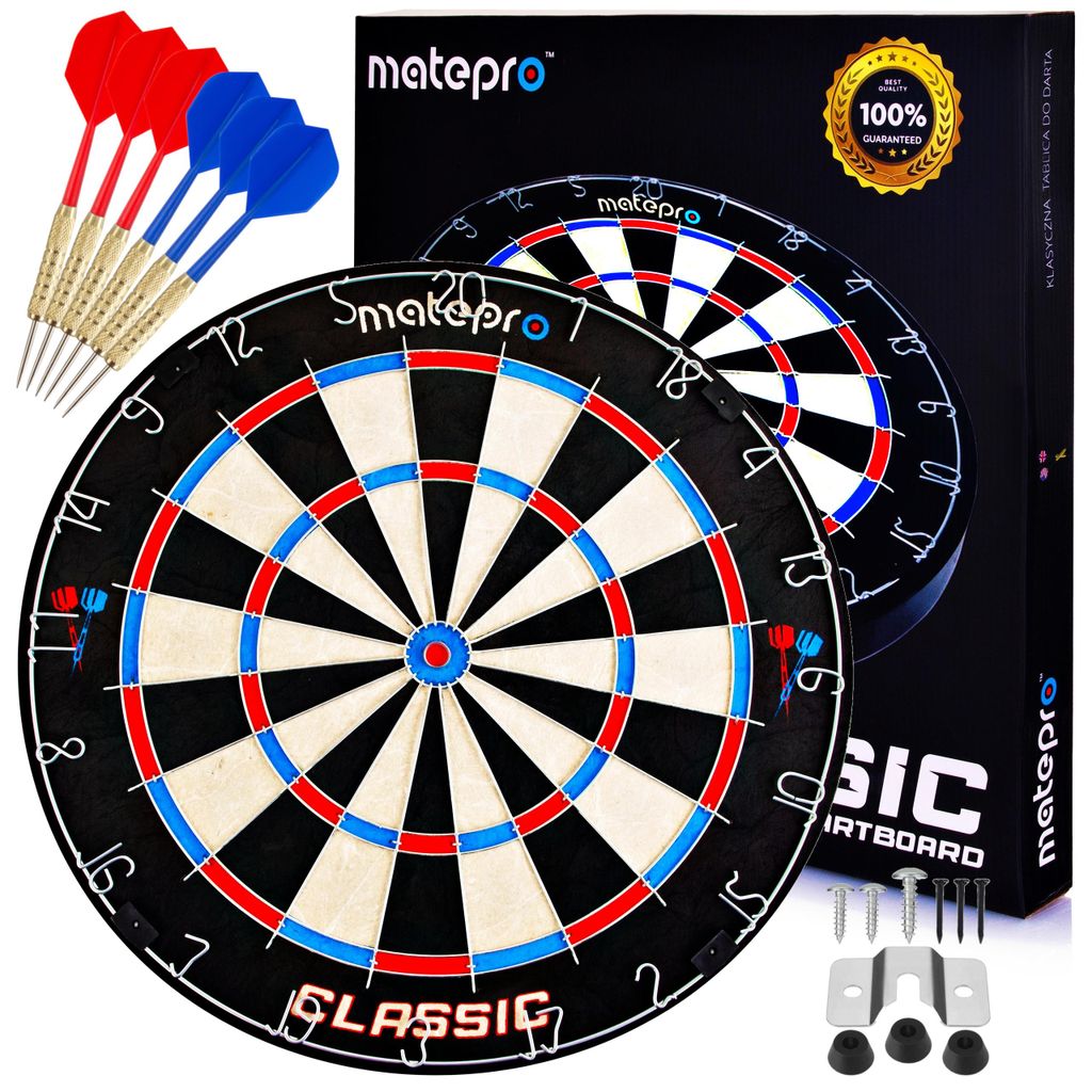 Tarcza Sizalowa dart Matepro Classic, wymiary turniejowe, 6 Zdjęcie produktu 