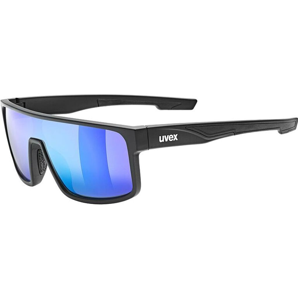 Uvex lgl 51, Multisportbrille, Vollrand, Schwarz, Schwarz, Blau