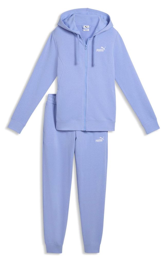 Puma Jogginganzug Damen aus Baumwolle mit Kapuze, Farbe:Lavendel, Größe:L