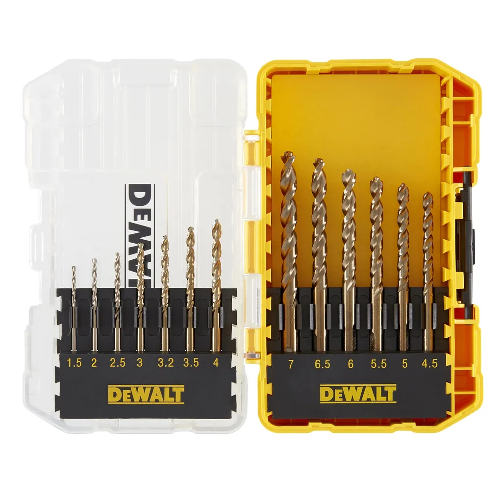 Jeu de forets à métaux DT70710 13pcs D.1,5-7mm HSS-G de haute précision