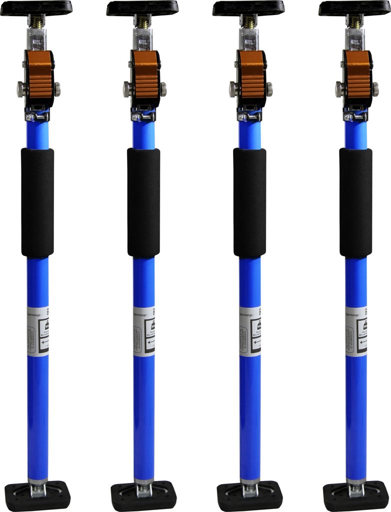 Sperrstange Klemmbalken Ladungssicherung Stahl 60 kg verstellbar 4 Stück S2. 101 - 175 cm