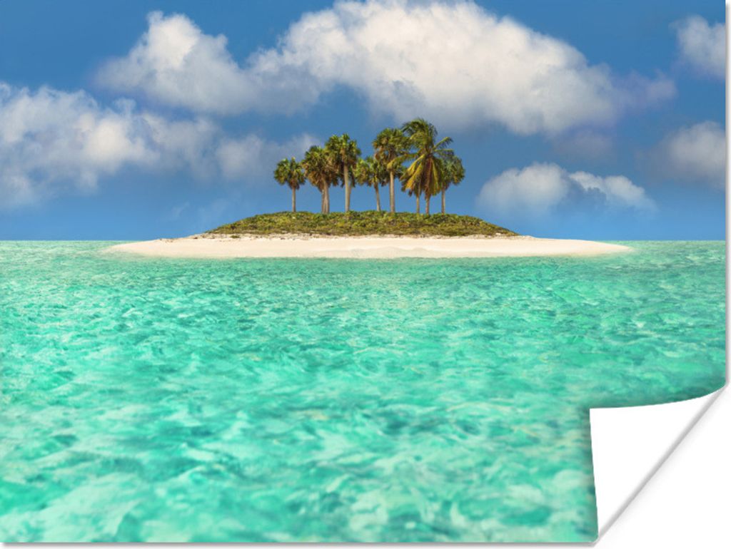 MuchoWow Poster Karibische Insel Fotodruck 160x120 cm - Foto Plakat