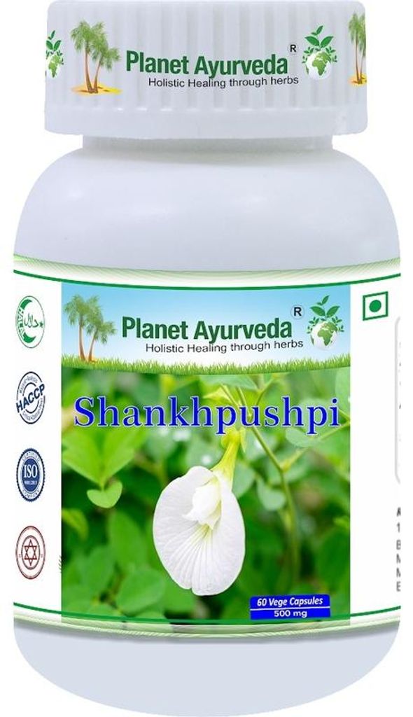 Shankhpushpi - Nerven und Gedächtnis - 500mg, 60 Kapseln Produktbild 