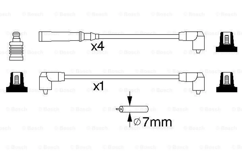 Kit Cavi Candele BOSCH 0986356847 per Volvo 940 2.3 | Prestazioni OEM - 4
