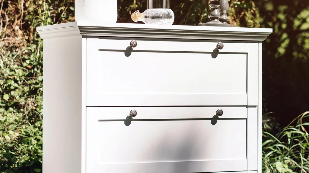 Commode de chambre blanche Intertrade S - Meuble de rangement 001597 - 10