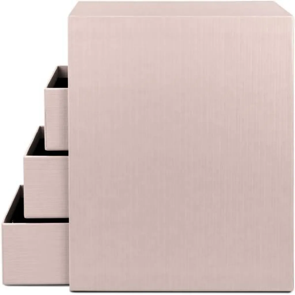 Petite tour de rangement 4 tiroirs Powder - Format compact 32cm