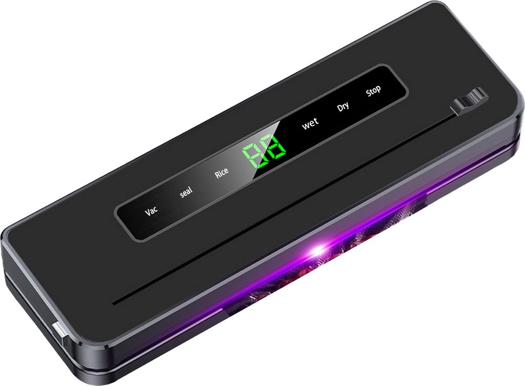 Vakuumierer mit starker Saugkraft, Hochgeschwindigkeitsmotor, schnelles Pumpen, wasserdichtes Touchscreen-Design, EU-Stecker, automatische Versiege...