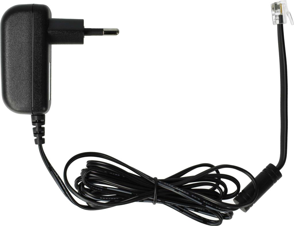vhbw Netzteil kompatibel mit Innovaphone IP240, IP232 EU, IP222, IP230, IP110, IP200 Festnetz-Telefon, Haustelefon - 175 cm