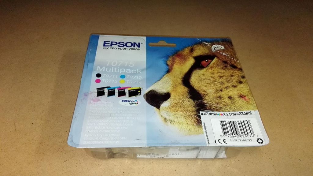 Epson T0715 Tintenpatrone C13T07154022 CMYK 4er-Pack für Epson Stylus D78/D92