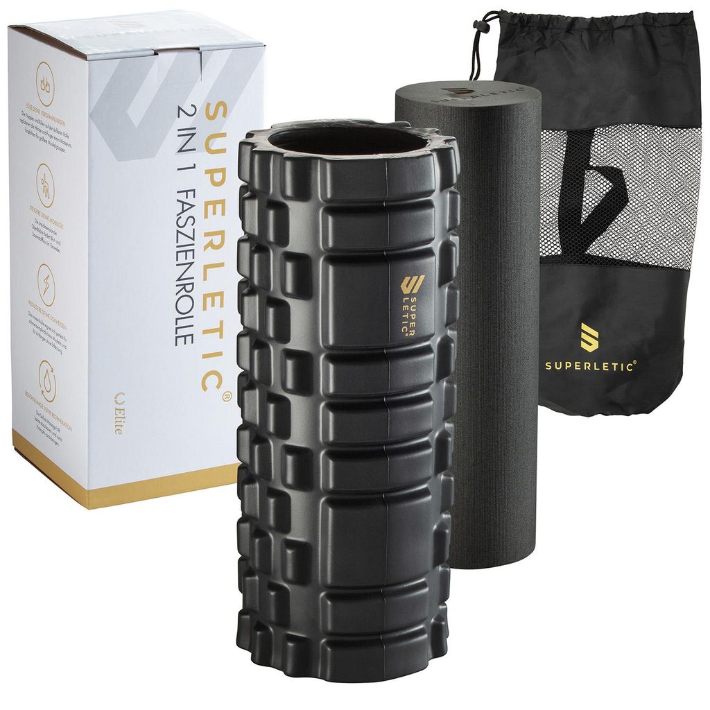 SUPERLETIC : Ensemble de rouleaux de fascia 2 en 1 Elite. Image du produit 