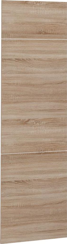 Vicco Küchenfront R-Line, 59.6 x 196 cm Möbelfront für den Kühlumbauschrank, Sonoma