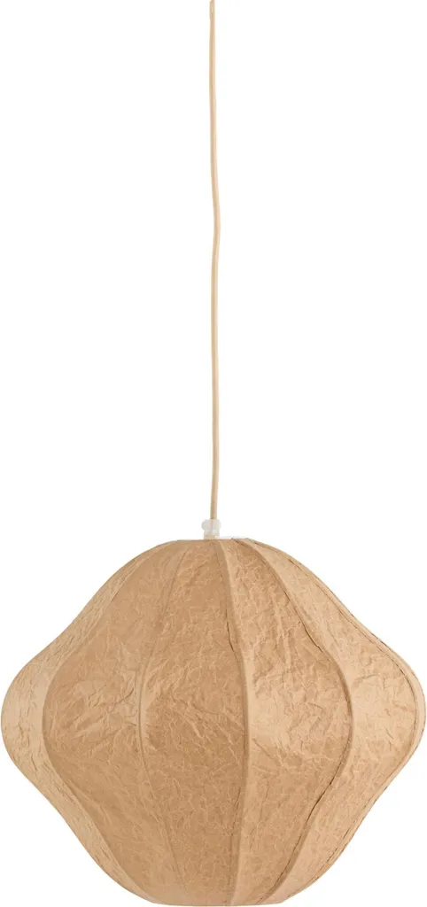 Suspension Sukau Light & Living Naturel en Textile E27 - Réf 2984382