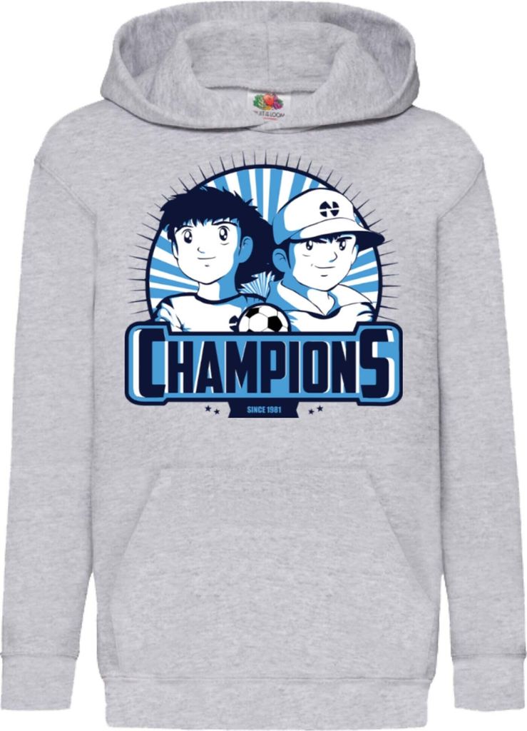 Kinder Kapuzenpullover Captain Tsubasa 01, 12-13 Jahr - 152 / Grau