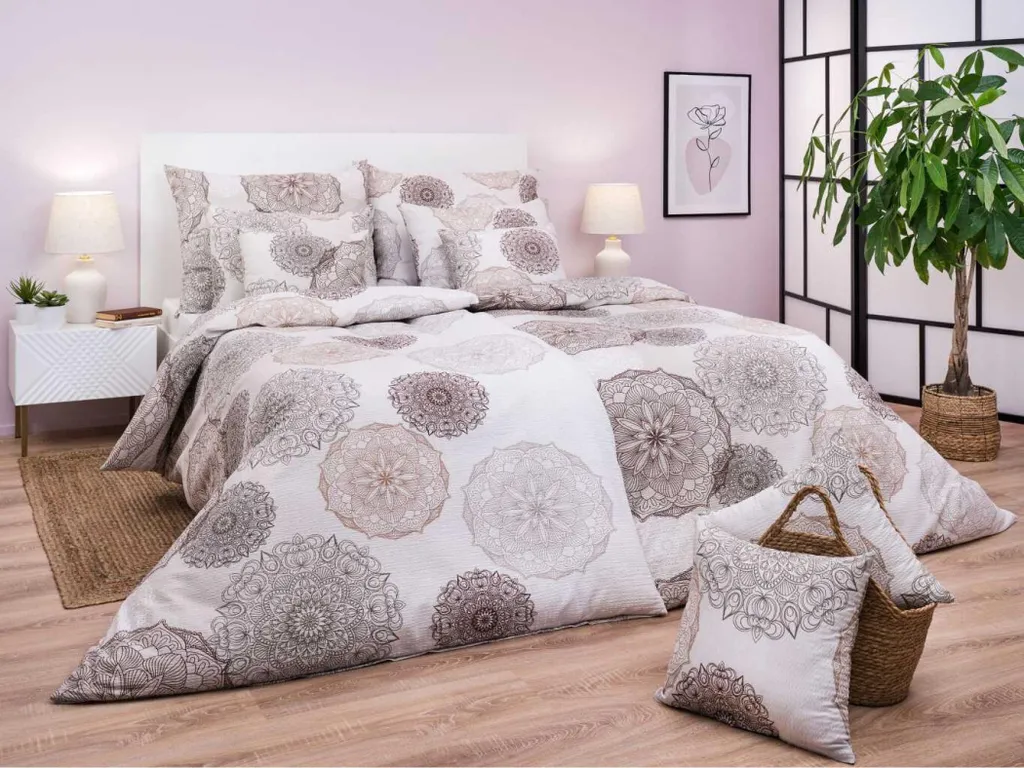 Housse de couette Magic Banana lin et crêpe 140x200 pour lit enfant