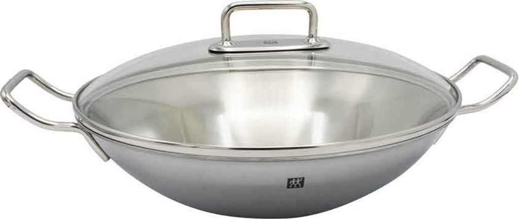 ZWILLING Plus, Rund, Wok-/Bratpfanne, Edelstahl, Edelstahl, Produktbild 