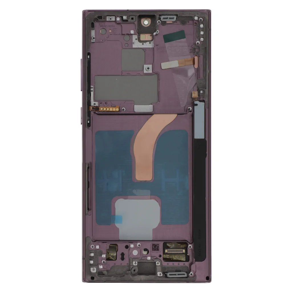 Kit écran OLED Samsung S22 Ultra Bordeaux - Vitre Tactile Clappio