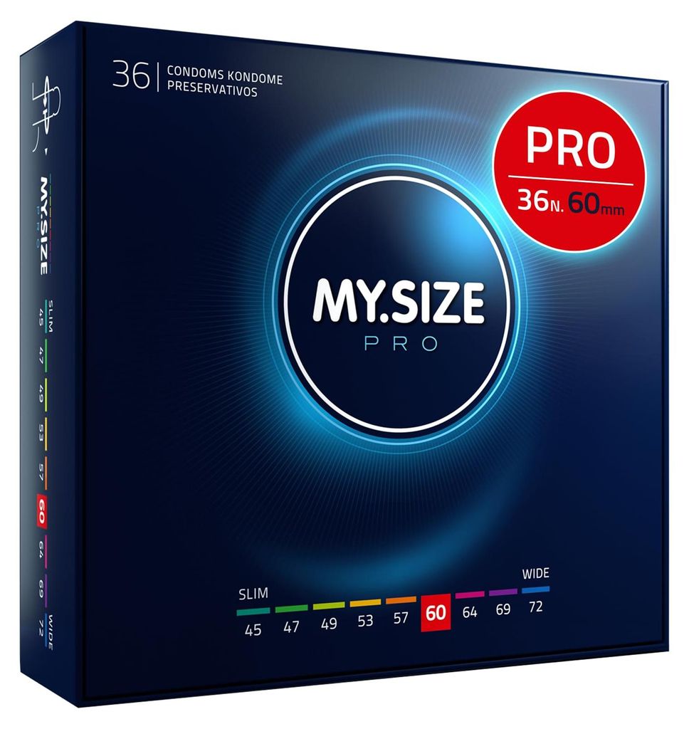 MY.SIZE PRO Preservativi Elite taglia 5, 60 mm, XL, 36 Immagine del prodotto 
