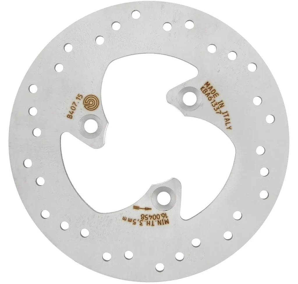 Disque de frein arrière Brembo fixe en acier inoxydable 190mm 3 trous