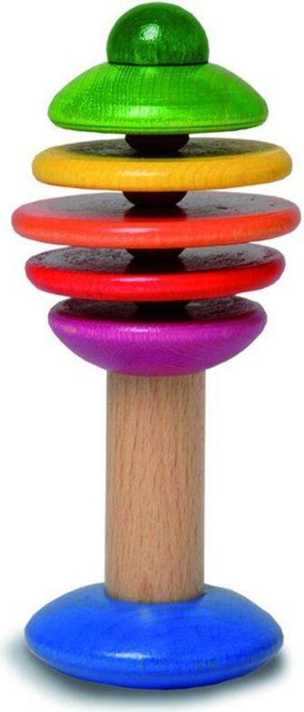 nic Holzspielzeug Rasselbaum bunt sensorisches Babyspielzeug