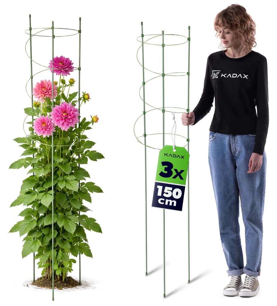Tuteurs KADAX 150 cm, lot de 3, tuteurs pour plantes Image du produit 
