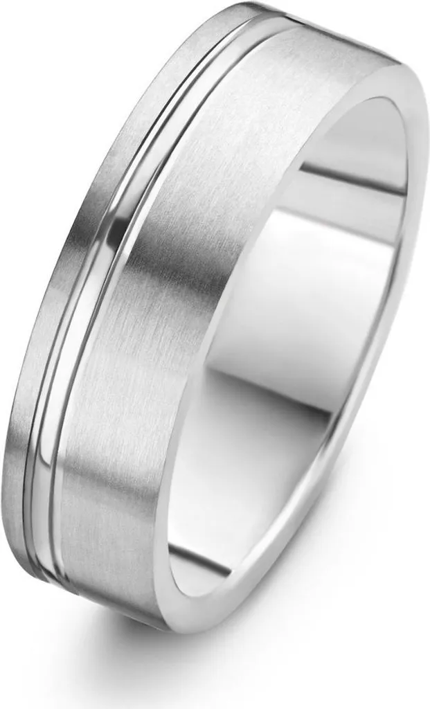 Danish Design Bague Dames IJ143R1-60 Karise en Titane Gris Largeur 60