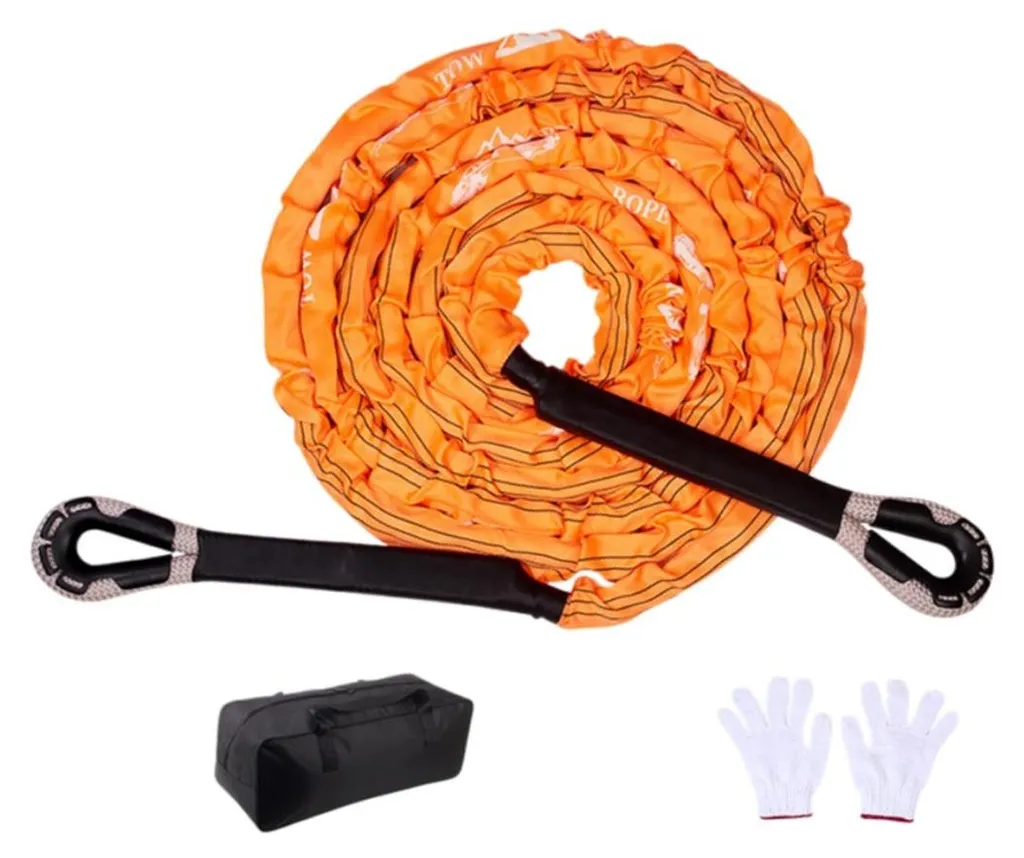 Sangle de Remorquage 32mm en Nylon Renforcé avec Gants et Sac 10m