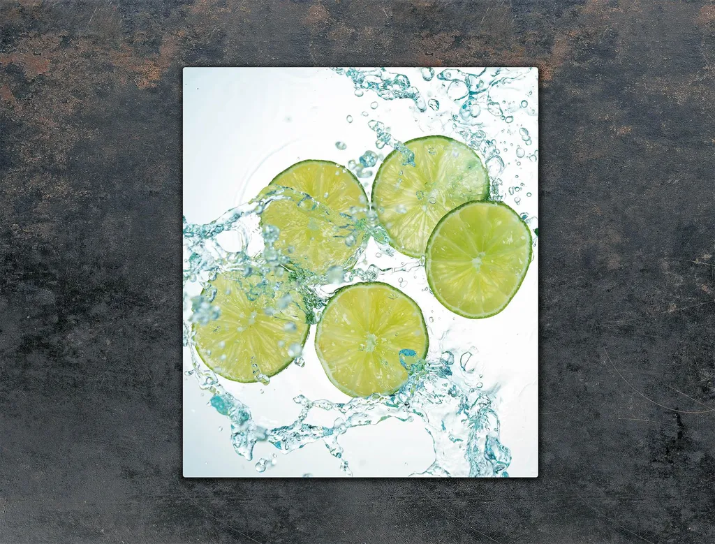Tagliere Vetro 45x52 Lime Temperato - Protezione Piano Cottura HD - 3