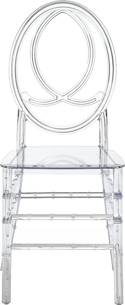2er Set Stühle aus Polycarbonat - Kristall - AMALINE Produktbild 