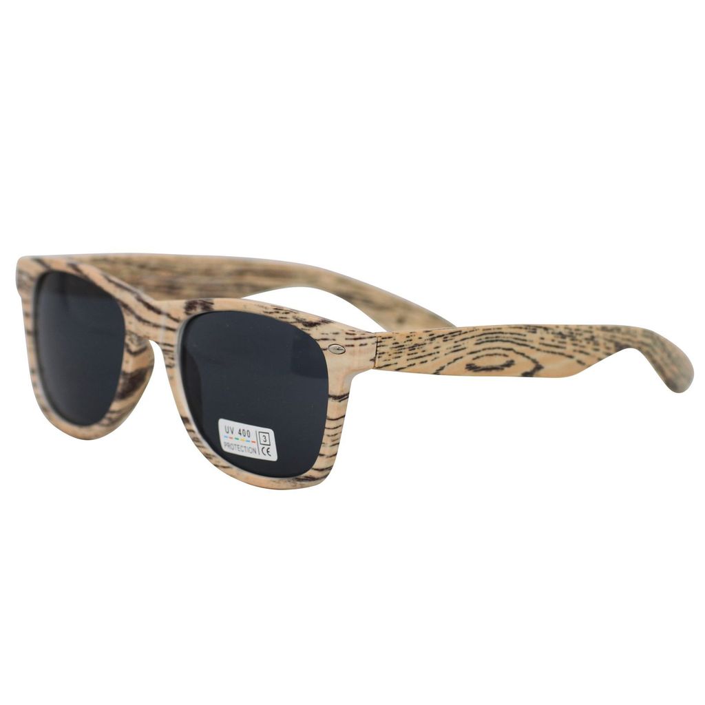 Freak Scene Sonnenbrille - M - Holz-Stil beige