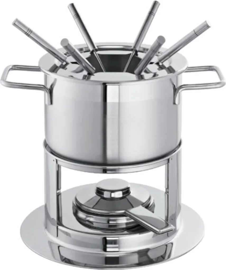 Service à fondue Phoenix Schulte-Ufer 69070-16 en acier inox 18/10 2L