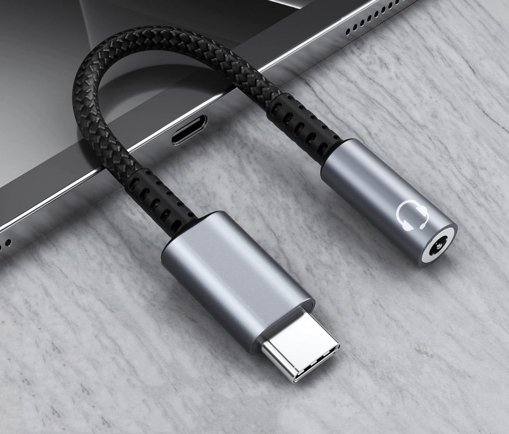 INF USBC na 3,5mm adaptér pro sluchátka Grey Kaufland.cz