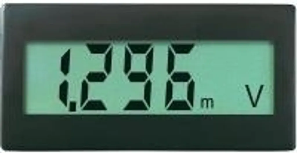 Voltcraft DVM330G Voltmètre Numérique Encastrable 68 x 33 mm Écran LCD