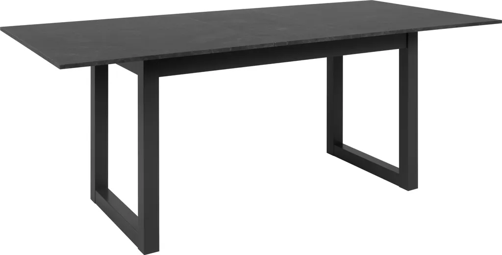 Table à manger extensible Austin anthracite effet ardoise L160/200 cm - 6
